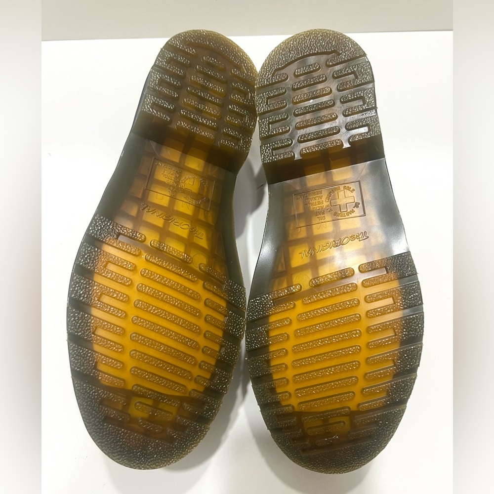 Dr. Martens Men’s Adrian YS Leather Tassel Loafer in Olive Green New - Picture 6 of 16